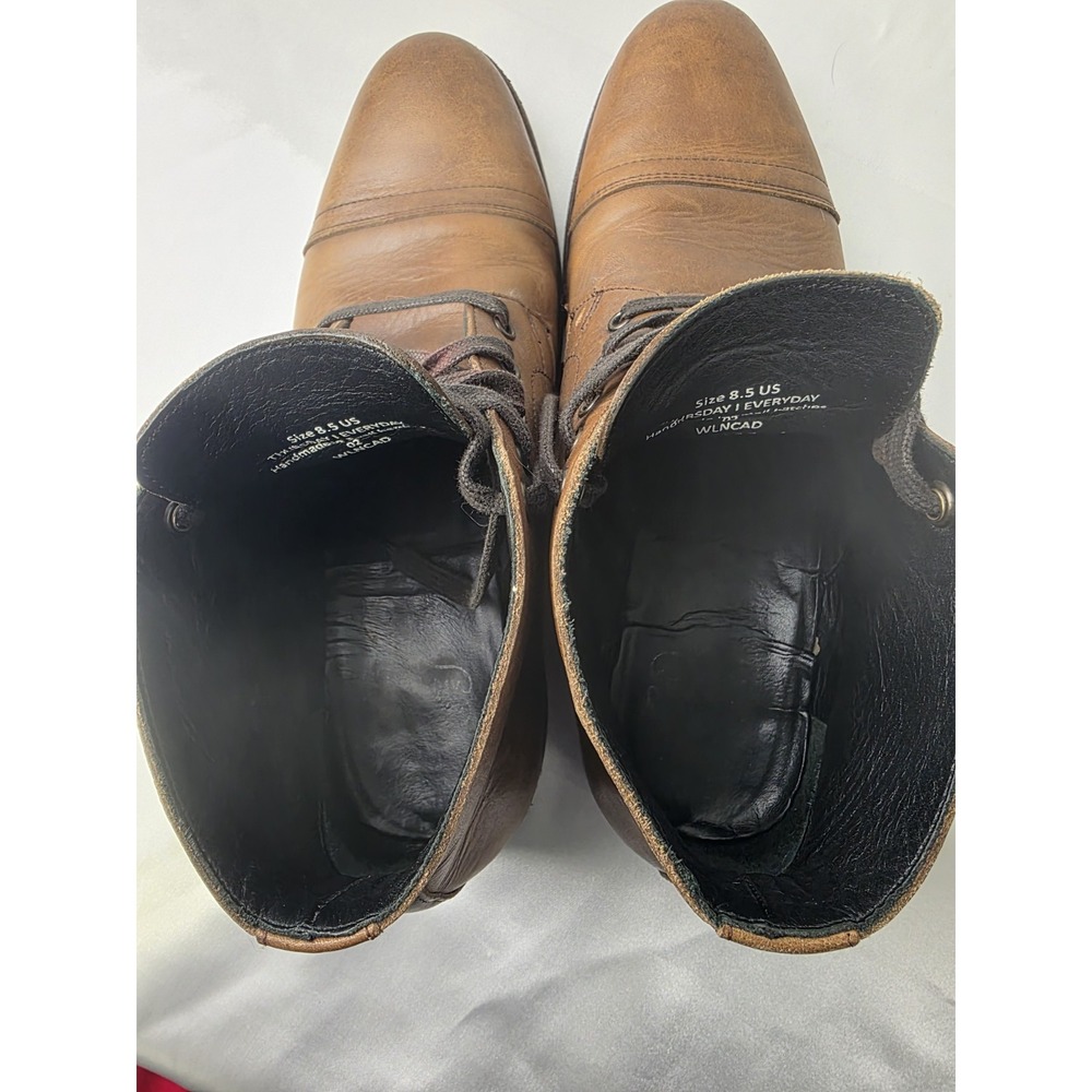 Thursday‎ Boot Co Cadet Walnut Leather Cap Toe Boots Mens 8.5 WLNCAD Rare - Picture 9 of 9